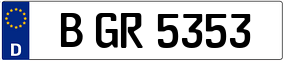 Trailer License Plate